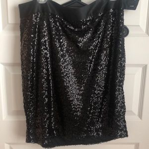 Sequin pencil skirt